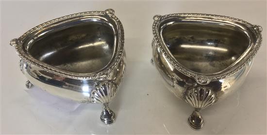 Pair of George V silver salts(-)